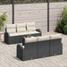 Tuin Sofa Set Zwart 55 x 55 x 37 cm poly rattan