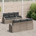 Tuin Sofa Set Grijs 55 x 55 x 37 cm poly rattan