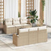 Tuin Sofa Set Beige 55 x 55 x 37 cm poly rattan