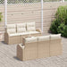 Tuin Sofa Set Beige 55 x 55 x 37 cm poly rattan