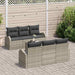 Tuin Sofa Set Lichtgrijs 55 x 55 x 37 cm poly rattan