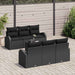 Tuin Sofa Set Zwart 55 x 55 x 37 cm poly rattan