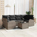 Tuin Sofa Set Grijs 55 x 55 x 37 cm poly rattan