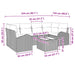 Tuin Sofa Set Bruin 55 x 55 x 37 cm poly rattan
