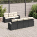 Tuin Sofa Set Zwart 55 x 55 x 37 cm poly rattan