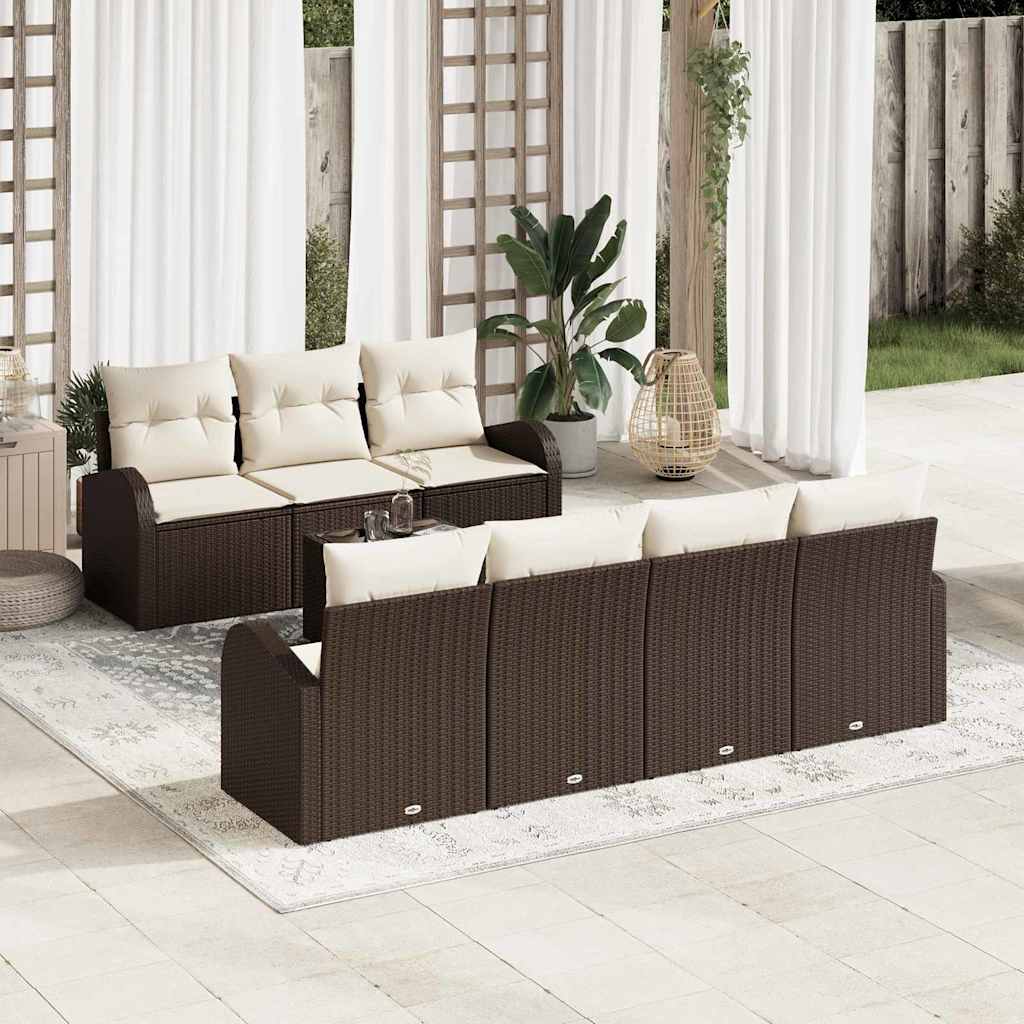 Tuin Sofa Set Bruin 55 x 55 x 37 cm poly rattan