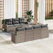 Tuin Sofa Set Grijs 55 x 55 x 37 cm poly rattan