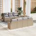 Tuin Sofa Set Beige 55 x 55 x 37 cm poly rattan