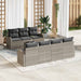 Tuin Sofa Set Lichtgrijs 55 x 55 x 37 cm poly rattan