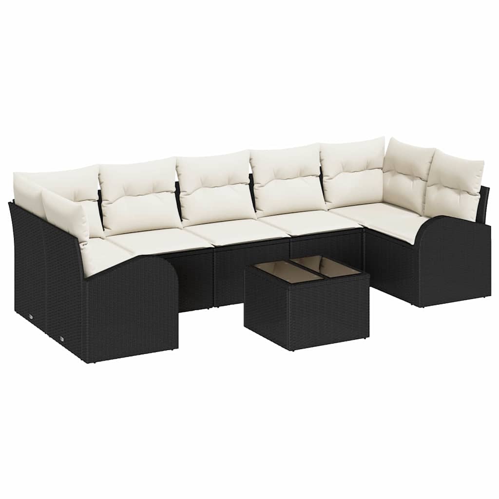 Tuin Sofa Set Zwart 55 x 55 x 37 cm poly rattan