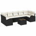 Tuin Sofa Set Zwart 55 x 55 x 37 cm poly rattan