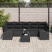 Tuin Sofa Set Zwart 55 x 55 x 37 cm poly rattan