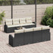 Tuin Sofa Set Zwart 55 x 55 x 37 cm poly rattan