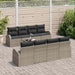 Tuin Sofa Set Grijs 55 x 55 x 37 cm poly rattan