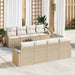 Tuin Sofa Set Beige 55 x 55 x 37 cm poly rattan