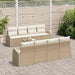 Tuin Sofa Set Beige 55 x 55 x 37 cm poly rattan