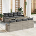 Tuin Sofa Set Lichtgrijs 55 x 55 x 37 cm poly rattan