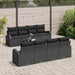Tuin Sofa Set Zwart 55 x 55 x 37 cm poly rattan