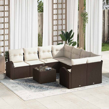 Tuin Sofa Set Bruin 55 x 55 x 37 cm poly rattan