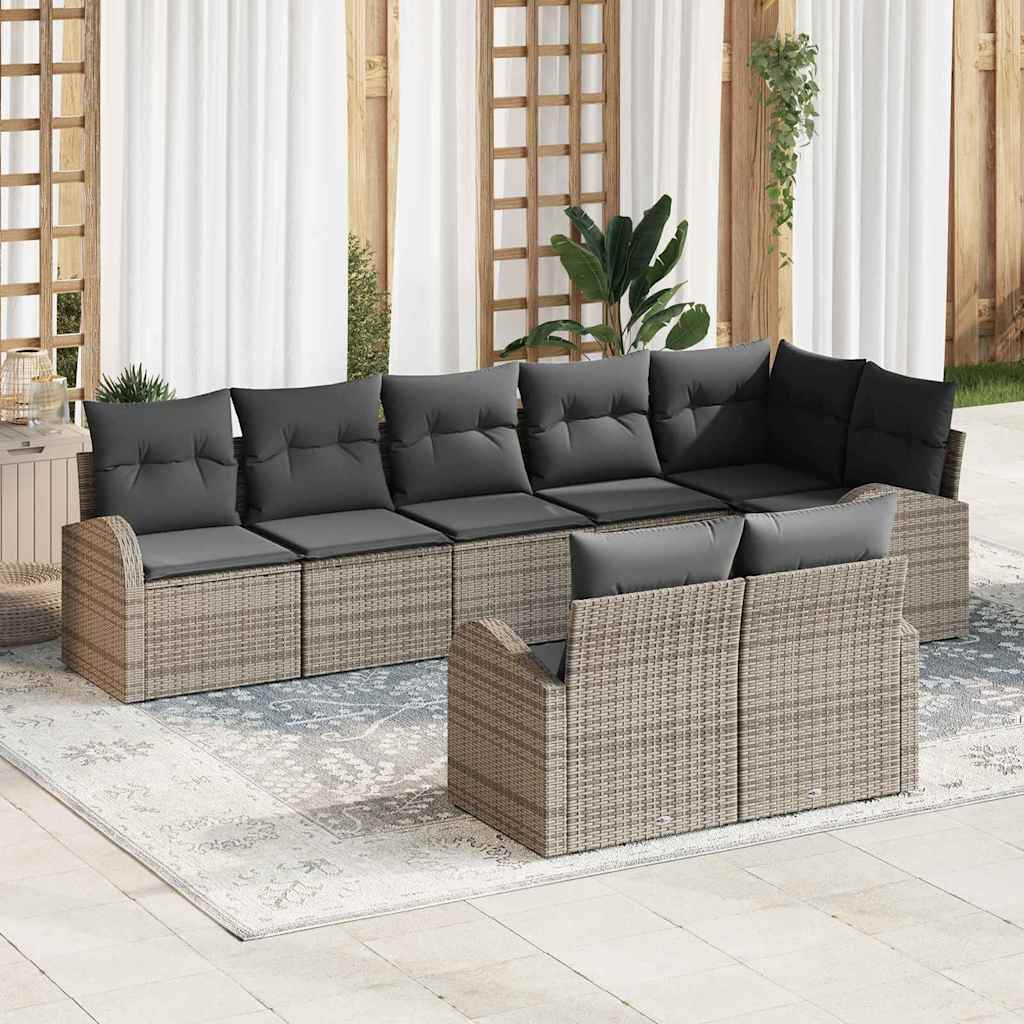 Tuin Sofa Set 8 st 8-Aantal zitplaatsen poly rattan