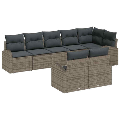 Tuin Sofa Set 8 st 8-Aantal zitplaatsen poly rattan