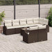 Tuin Sofa Set Bruin en Crème 55 x 55 x 37 cm poly rattan