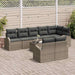 Tuin Sofa Set Grijs 55 x 55 x 37 cm poly rattan