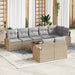 Tuin Sofa Set Beige en Grijs 55 x 55 x 37 cm poly rattan