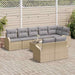 Tuin Sofa Set Beige en Grijs 55 x 55 x 37 cm poly rattan
