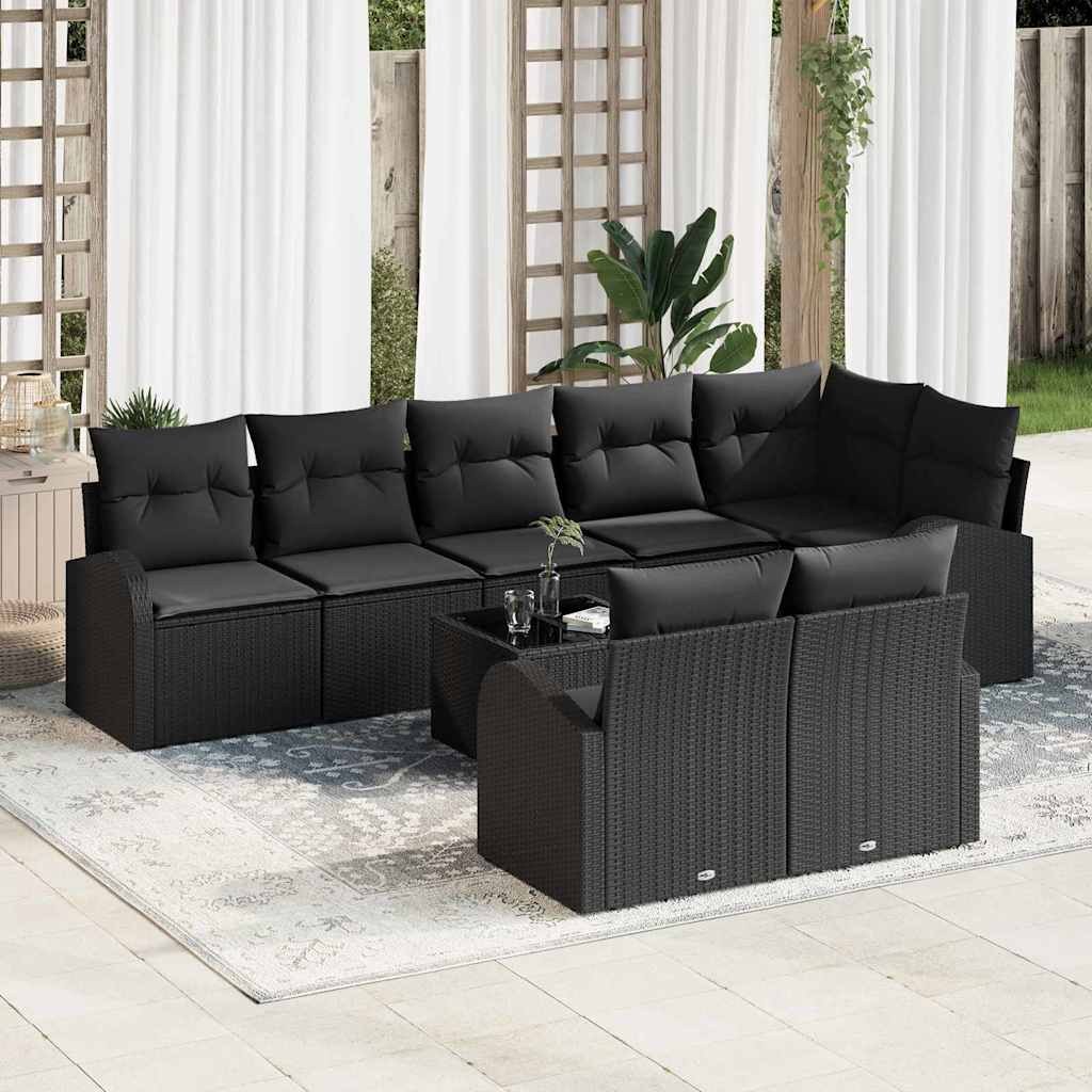 Tuin Sofa Set 9 st 8-Aantal zitplaatsen poly rattan