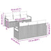 Bankstel 7 st 6-Aantal zitplaatsen Grijs poly rattan