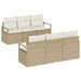 Bankstel 7 st 6-Aantal zitplaatsen Beige en Crème poly rattan