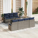 Bankstel 8 st 7-Aantal zitplaatsen Grijs poly rattan
