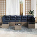 Bankstel 8 st 7-Aantal zitplaatsen Grijs poly rattan