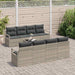 Bankstel 7 st 6-Aantal zitplaatsen Lichtgrijs poly rattan