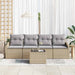 Bankstel 5 st Beige en Licht Grijs poly rattan