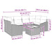 Bankstel 7 st Grijs poly rattan