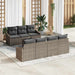 Bankstel 8 st Grijs poly rattan