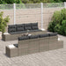 Tuin Sofa Set 7 st Grijs poly rattan