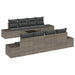 Tuin Sofa Set 7 st Grijs poly rattan