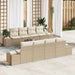 Tuin Sofa Set 7 st Beige en Crème poly rattan