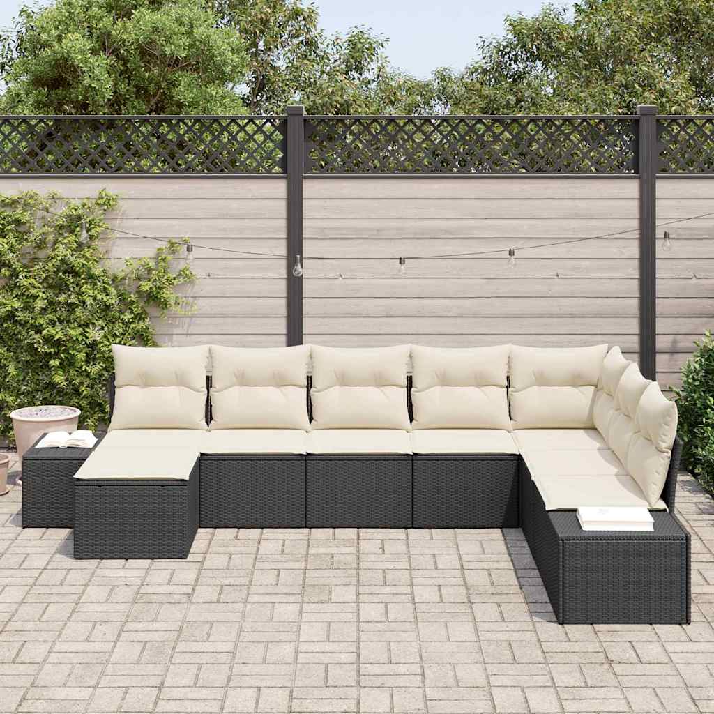 Tuin Sofa Set met kussen 8 pcs poly rattan