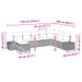 Tuin Sofa Set met kussen 8 pcs poly rattan