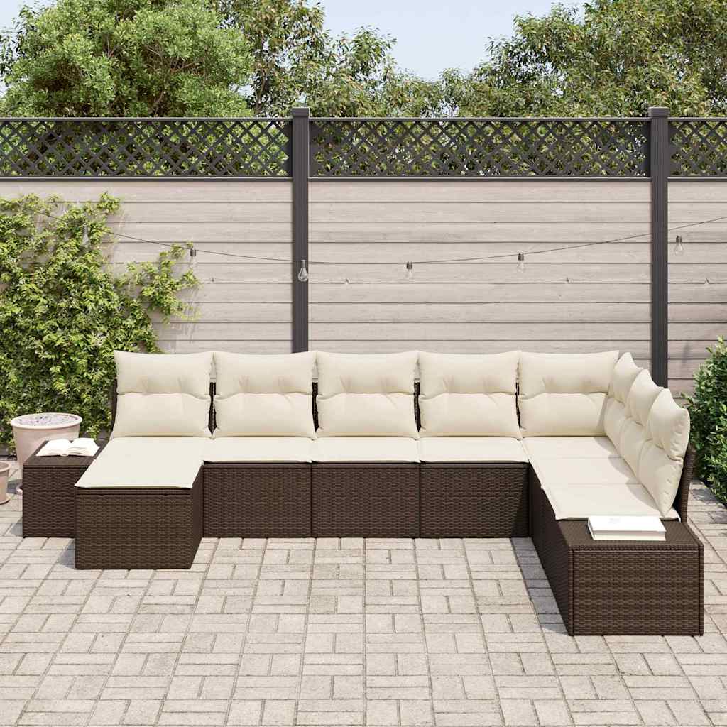 Tuin Sofa Set 8 st poly rattan