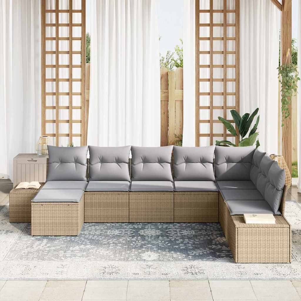 Tuin Sofa Set 8 st poly rattan