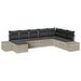 Tuin Sofa Set 8 st poly rattan