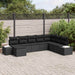 Tuin Sofa Set 8 st Zwart poly rattan