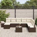 Tuin Sofa Set 9 st Bruin poly rattan