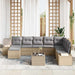 Tuin Sofa Set 9 st Beige poly rattan