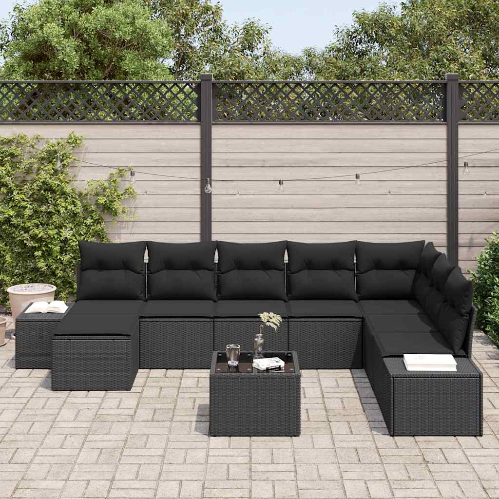 Tuin Sofa Set 9 st poly rattan